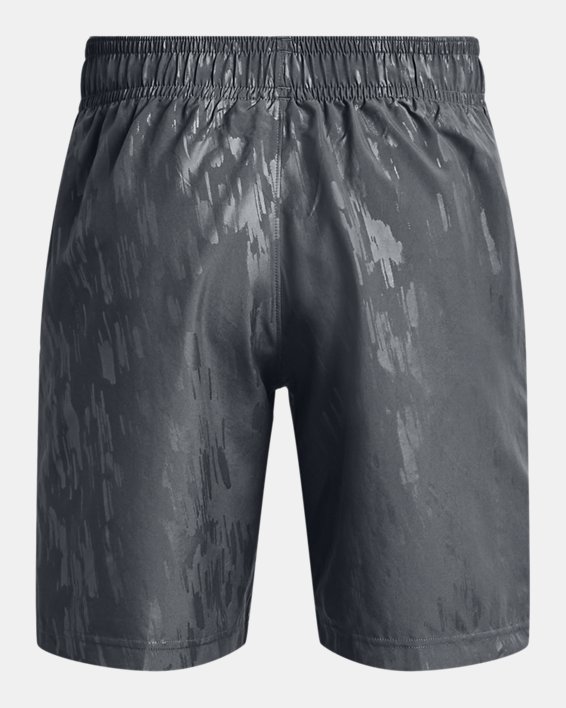 Shorts UA Woven Emboss para Hombre, Gray, pdpMainDesktop image number 6